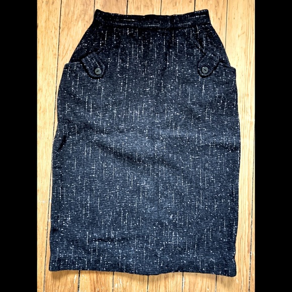 Vintage 1950 Wool Pencil Skirt - Picture 1 of 4